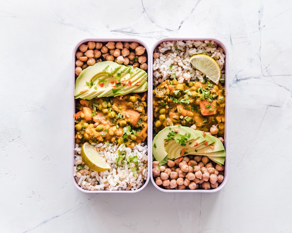 Person preparing vegetables for meal planning